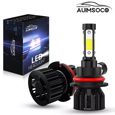 9007 LED Headlight Beam Conversion Kit High Low Bulbs 6000K Super Bright White • $32.99