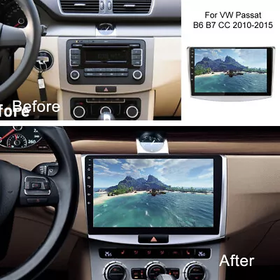 Android 11 For VW Passat B6 B7 CC 2010-2015 Car Radio Stereo GPS Navi Player • $91.69