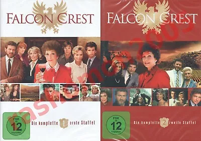 DVD FALCON CREST TV SERIES SEASON 1+2 Jane Wyman Lorenzo Lamas Region 2 PAL NEW • £114.99