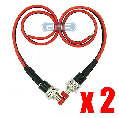 2 Pack Mini Push Button Pre-Wired Momentary N/O OFF-ON Switch Plug 12V 3AMP SPST • $6.50