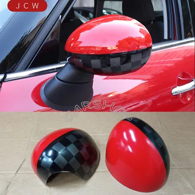 For MINI Cooper R55 R56 R57 R60 R61 JCW Style Side Mirror Cover Cap Manual Fold • $45.70