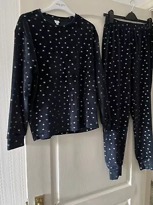 John Lewis Ladies Lounge Suit Navy With Silver Star. Size 12 • £12.99