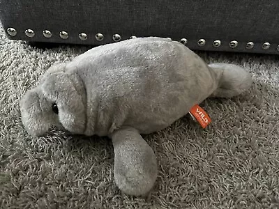 Wild Republic Plush Manatee 12” Stuffed Animal 12” Soft Mint Cute Grey • $7.99