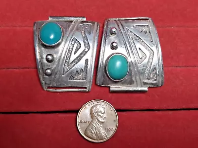 Mens Native Navajo Watch Tips Sterling Silver Turquoise Bracelet Sg Tommy Singer • $10.50