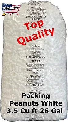 Packing Peanuts Shipping Packing Peanuts White 3.5 Cu Ft Foam White • $17.75