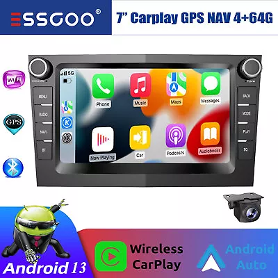 8-Core 4+64 Android 13 Car Stereo GPS For Vauxhall Astra Corsa C/D Meriva Zafira • £153.99