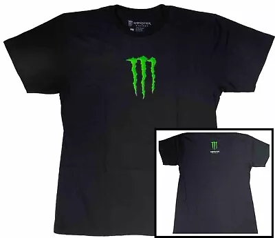 NEW Monster Energy Logo T-shirt Black Size XL Pre-Shrunk 100% Cotton • $27.99