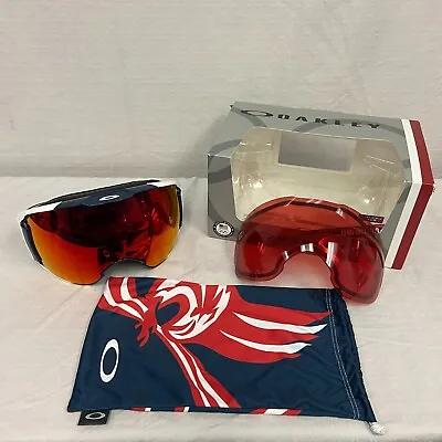 Oakley Airbrake XL Goggles US Olympic Blazing Eagle W/ Prizm Torch Iridium/Rose • $200