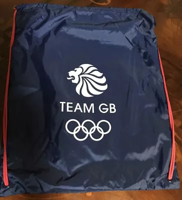 £18 • Buy Drawstring Backpack - Team GB  Olympic - Navy Blue - New