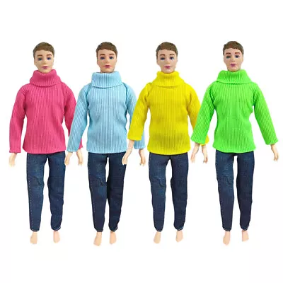 1:6 Boy Doll Clothes For Ken Doll Outfits Striped Shirt & Trousers Pants Clothes • £3.75