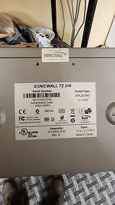 SonicWall TZ 210 Firewall VPN Security Appliance APL20-063 - No Power Adapter • $5