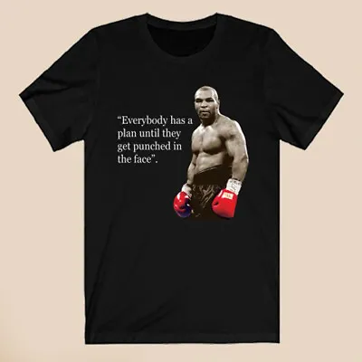 Iron Mike Tyson Quotes Men's Black T-Shirt Size S-5XL • $16.99