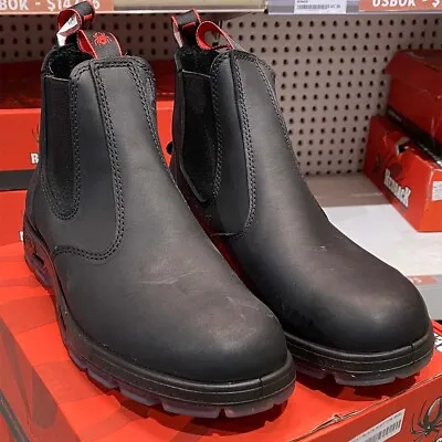 DISCOUNTED REDBACK BOOTS UBBK Bobcat Black Oil Kip Soft Toe Work Boots • $134.99