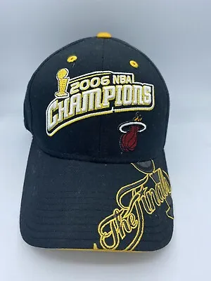 Reebok Miami Heat 2006 NBA Champions OFFICIAL Locker Room Snapback Hat NEW RARE! • $30