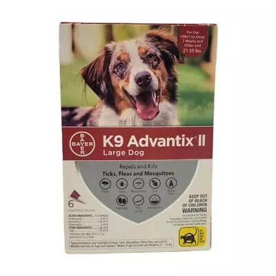 K9 Advantix II Drops For Large Dog - 86315092 (6 Pack) • $10