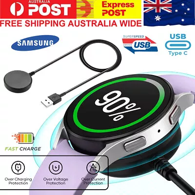 Samsung Galaxy Watch 6 5 4 3 Wireless Charger Cable Magnetic USB Type C Active • $19.99