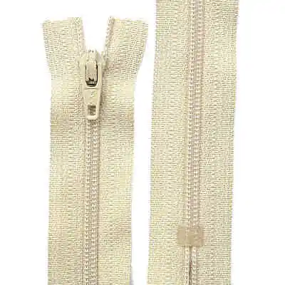 YKK CLOSED END  ZIP BEIGE 9cm / 3.5  • £2.19