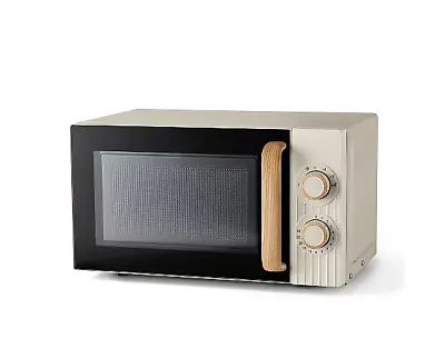 George Home GMM201WC-21 700w Microwave Oven Manual Control Scandi 17L Cream • £52.99