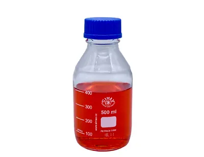 Simax Laboratory Reagent Media Bottle  500 Ml Borosilicate Clear Glass   • $18.14