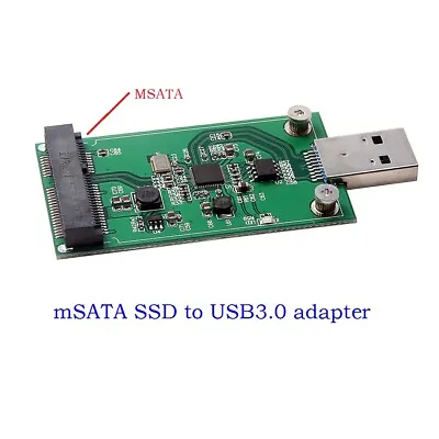USB 3.0 MSATA Mini SATA SSD Adapter Card As USB Disk Driver • $12.30