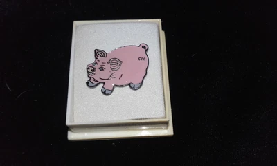 £3 • Buy Cute Little Boxed Enamelled Pig Brooch