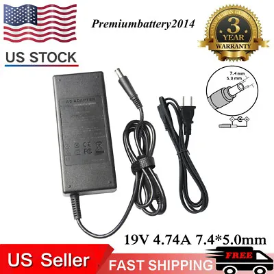 90W AC Adapter Charger For HP ProBook EliteBook Series 19V 4.74A +Cord 7.4*5.0mm • $11.49