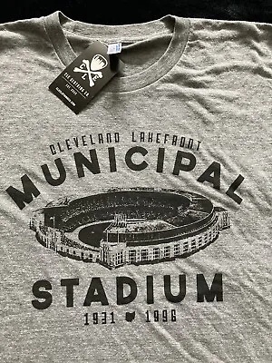 Cleveland Municipal Stadium Shirt 1931-1996 Medium Mens Cleveland Indians Browns • $20.37