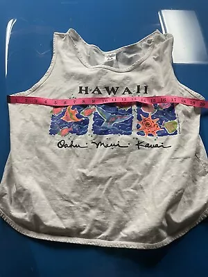 Vintage 1993 Maui Bay Hawaii Colorful Tank Top Made In USA XL • $14.99