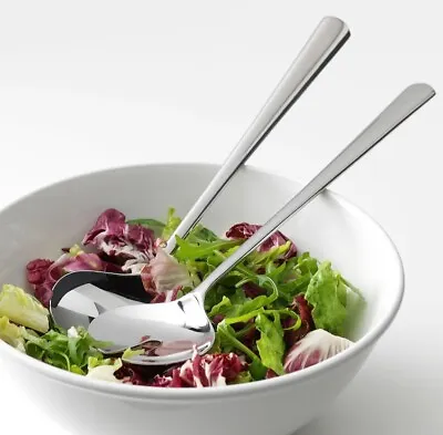 IKEA SEDLIG 2 Piece Salad Serving Set In Stainless Steel 102.033.75 SEALED BOX • £15
