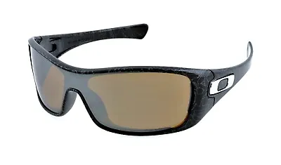 New Oakley ANTIX Black Ghost Text Monolens Wrap Polarized  Sunglasses W/ CASE • $329.90