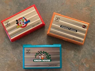 Nintendo Donkey Kong (DK52) Green House (GH54) Mickey & Donald (DM53) Games • $1500