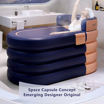 $82.33 • Buy Inflatable Bathtub Portable Bathtub Free Air Pump Quick Drain Water Tub