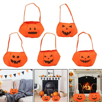 £2.69 • Buy Halloween Pumpkin Pattern Non-woven Gift Tote Bag Portable Tote Bag