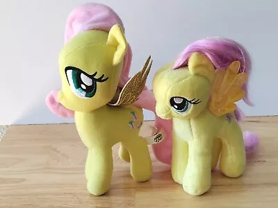 My Little Pony Fluttershy Pegasus Set Stuffed Plush  Yellow Pink Hasbro And Ty • $14.77