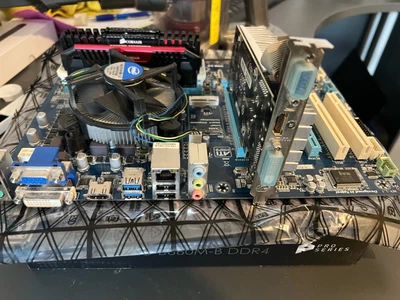 £70 • Buy Bundle: Intel I5 CPU, Gigabyte Z77 ATX Motherboard, 24GB RAM, NVIDIA GT730 GPU