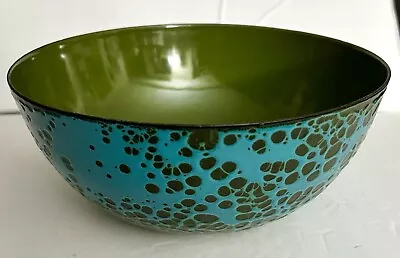 1960s Mid Century Hanova Of Pasadena Lava Enamel Brutalist Bowl - 8”W X3.5”H • $184