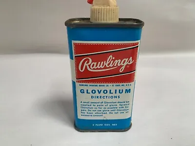 Vintage RAWLINGS GLOVOLIUM Baseball Glove Advertising Handy Oiler Oil Can (A3) • $14.95