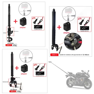 Motorcycle Mount Bracket Selfie Stick Invisible For Insta360 One R X2 X3 NEW • $39.73