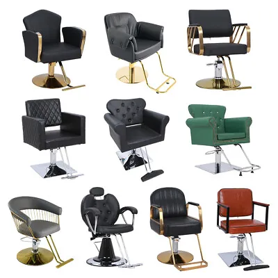 Classic Adjustable Styling Salon Barber Chair 360° Swivel Hairdressing Chair • £165.95