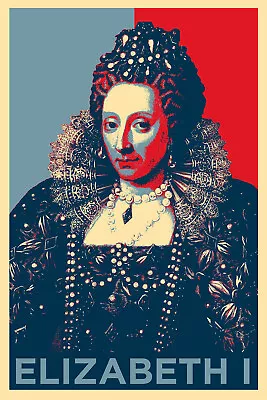 Queen Elizabeth I Art Print - Hope - Poster Gift - 1st The Virgin Good God Bess • £8.95