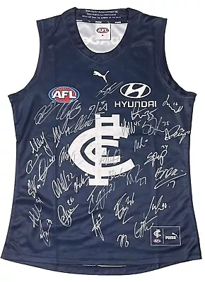 WHOLESALE PRICE Carlton Blues 2023 Signed JUMPER WITH COA • $440