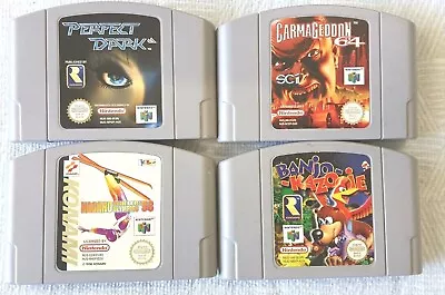 Nintendo 64 Games Bundle PAL Perfect Dark Carmageddon Nagano Banjo Kazooie • $80