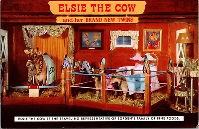 Postcard - Elsie The Cow - Travelling Representative Of Borden's Fine Foods • $4.88