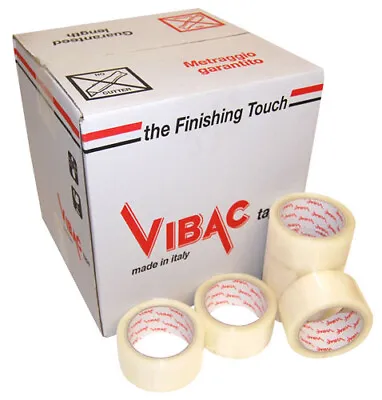 £75.20 • Buy Vibac 832 Clear No Noise Hot Melt Adhesive Tape 48mm X 66m Qty 36 Rolls