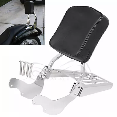 Backrest Sissy Bar W/ Pad Luggage Rack For Victory	Kingpin Vegas 2003-Later Blk • $170.03