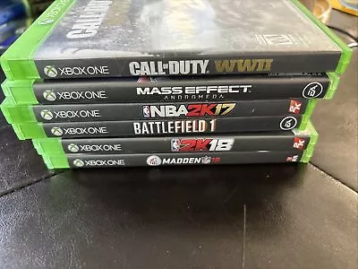 Xbox One 3 Game Bundle Call Of Duty Mass Effect NBA 2k17 2k18 Battlefield Madden • $17.99