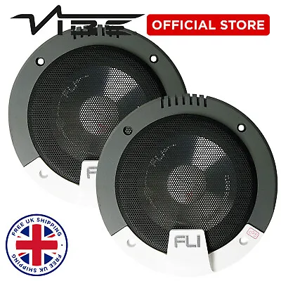 FLI VIBE 5  225w Peak Car Audio 75w RMS 2 Way Replacement Component Speaker X2 • £24.99