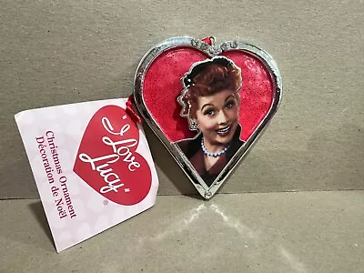 I Love Lucy - Lucy In Metal Heart Ornament By Kurt Adler Inc. • $24.95