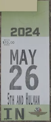 2024 Indianapolis Indy 500 Race Day Infield Parking Pass Only - 5th & Hulman • $167.50