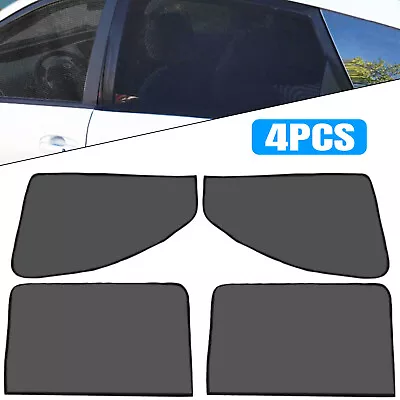 4x Magnetic Car Side Front Rear Window Sun Shade Cover Mesh Shield UV Protection • $10.48